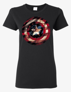 Marvel Captain America Avengers Shield Flag Shirt #831814