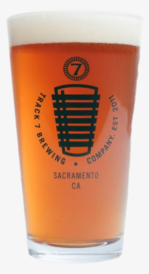 Track 7 Pint Glass With Medium Beer - Pint Glass #832023