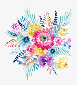 Dazzling Flower Bushes With Transparent Material - Gallery Direct Watercolor Flowers Spring, Framed Paper #832208 Dazzling Flower Bushes With Transparent Material - Gallery Direct Watercolor Flowers Spring, Framed Paper #832208