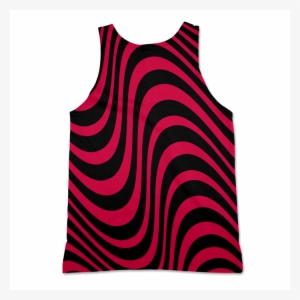 Wavy Lines Tank-top - Regata Com Estampa #832359