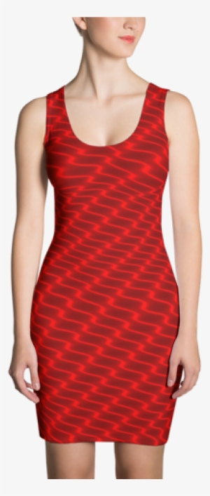 Neon Wavy Lines Red Dress - Themagicannex Dress - Witch In The Moon Sublimation #832421 Neon Wavy Lines Red Dress - Themagicannex Dress - Witch In The Moon Sublimation #832421
