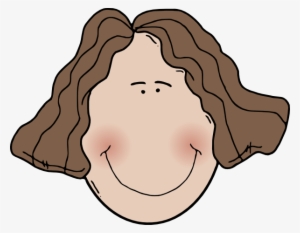 Lady Face With Wavy Hair Clip Art - Wavy Hair Clipart #832493