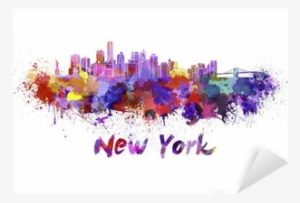 Poster: New York- Watercolors Inundation, 30x61cm. #832813