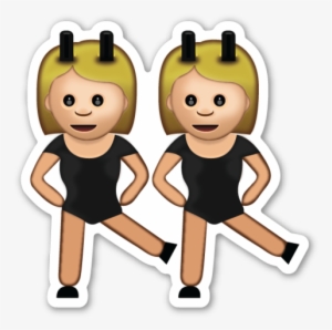 Dancing Girls Emoji Png - Emoji Twins #833110