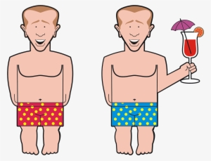 This Free Icons Png Design Of Twins In Bathing Shorts #833267