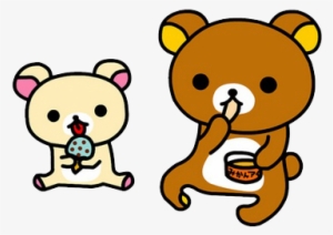 124769 Rilakkuma Rilakkuma Eating - White Rilakkuma Png #833929