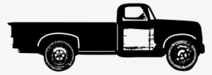 Truck, Farm Truck, Vintage Truck - Old Truck Clipart Black And White #833981