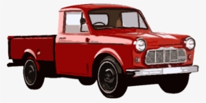 The Basic Style Of Pickup Truck Has A Modified Truck - Vintage Red Pickup Truck Png #834066