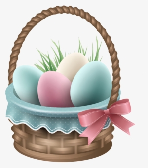 Element 25 - Easter Egg Basket Png #834139