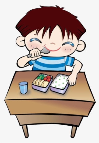 Student Eating Lunch Clip Art - Cartoon Image Of Students Eating Lunch ...