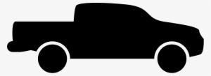 Pick Up Truck Side View Silhouette Svg Png Icon Free - Car #834274