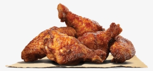 7 Pcs Of Chicken Wings Fried To Perfection Combined - Hot Wings Burger King #834622