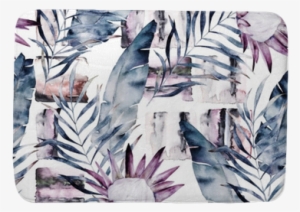 Abstract Print With Marble Random Elements And Watercolor - Watercolor Painting #834830