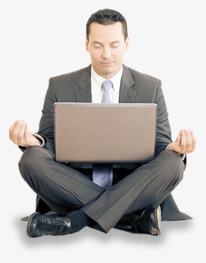 What Meditation Can Do For You - Meditating In Suit Png #835792