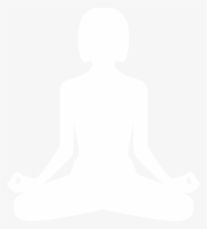 Meditation Silhouette Png - Yoga White Png #835962