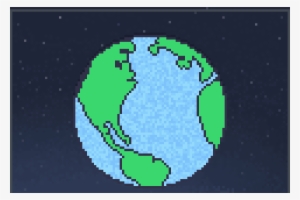 The World Globe Pixel Art - Earth #836019