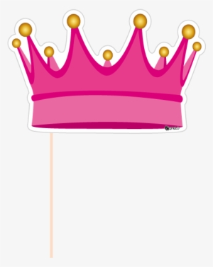 Party Photobooth Props Figure Pink Crown Clip Art Freeuse - Crown Photo Booth Png #836890