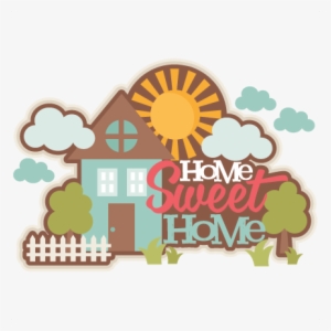 Home Sweet Home Title Svg Scrapbook Cut File Cute Clipart - Clip Art Home Sweet Home #837131