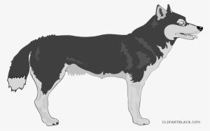 Gray Wolf Clipart Wolf Animal - Alaskischer Malamute-hundegeschenke Grußkarte #837686