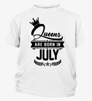 Queens Are Born In July - Youth Shirt - Mommy's Mighty Prince #837755