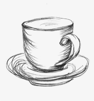 Drawn Tea Cup Transparent - Sketch Of A Teacup #838505