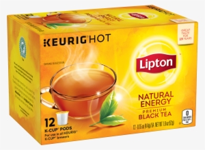 Lipton Premium Black Tea K Cups, Natural Energy 12 #838750