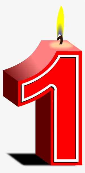 Clipart - 1 Birthday Candle Png #838829