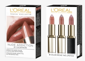 L'oreal L'oréal Paris Trio Color Riche Set Nude Addiction - L'oreal Lipstick Color Riche 630 #838904