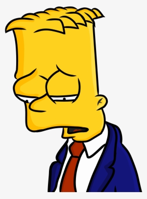 Sad Bart Png Vector Download - Bart Sad Boy Png #839033