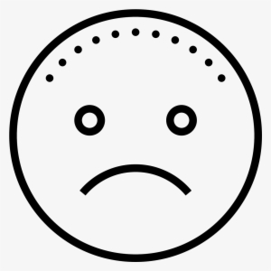 This Is A Picture Of A Face That Is Frowning - Circle For Icons #839464