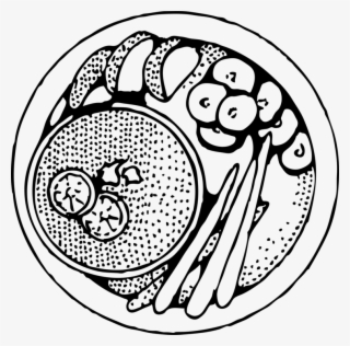 Indian Cuisine Vegetarian Cuisine Bengali Cuisine Ingredient - Drawing Of Plate Of Food #8301377