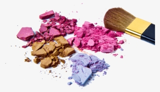 New Colour Trends In Effect Pigments And Cosmetic Active - Shadow Background And Brush #8302677