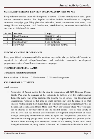 Annual Activity Calendar Main Image - Concept #8303380