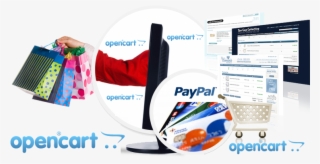 Opencart E-commerce Development Service - Background Online Shop #8303426