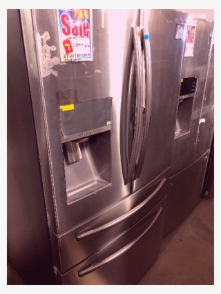 New Stainless 4-door Samsung French Refrigerator Usado - Refrigerator #8303649