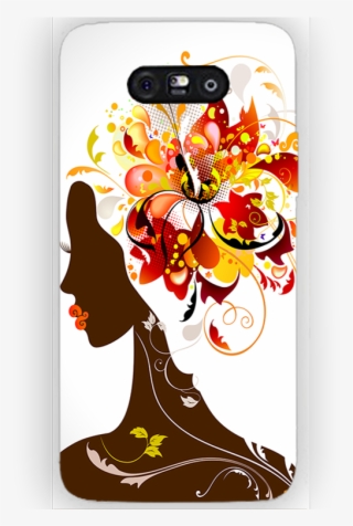 Lg G5 Young Girl Showing Hairstyle With Flowers Designer - Beauty Parlour Certificate Designs #8304273