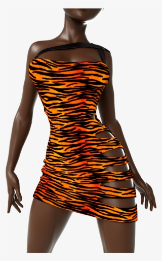 Super Sexy Tigress Dress Marvelous Designer Clothes - Transparent Png Sexy Templates #8304564
