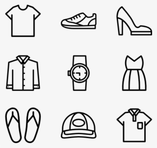 Clothes - Graphic Design Vector Icons #8304787