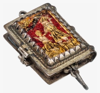 Reliquary Pendant In Form Of A Book - Antique #8306524