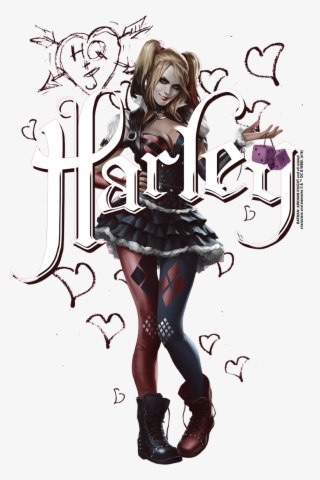 Arkham Lover Girl Men's Slim Fit T-shirt - Illustration #8307195