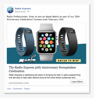 Radio Express Facebook Ad Campaign - Apple Watch #8308223