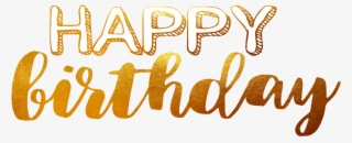 Report Abuse - Happy Birthday Text Gold #8308255