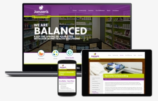 Janzen's Pharmacy Website Final Design - Online Advertising #8308430