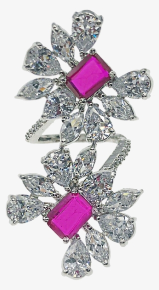 Flower Wrap Ring - Diamond #8308813