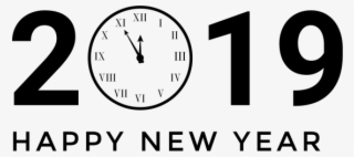 New Year 2019 Png - Wall Clock #8309108