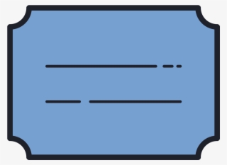 This Icon Is Depicting A Title Or Note Card - Gold Label Vector #8310247