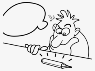 Man Clipart Thinking - Transparent Cartoon Person Thinking #8310392