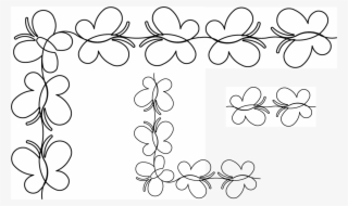 Baby Girls Butterfly Border - Floral Design #8311155