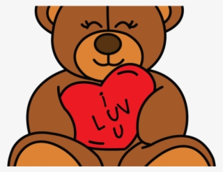 Drawn Teddy Bear Valentines - Easy Baby Bear Drawing #8311686