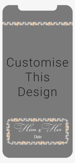 Floral Border Custom Wedding Filter - Iphone #8311844